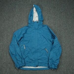 Nike Jacket Womens Large Blue Fit Storm ACG Waterproof Hooded Full Zip‎ Pockets